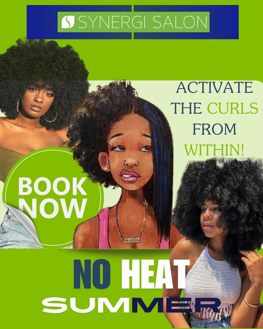 Nourishing Your Hair Naturally: Synergi Salon's No-Heat Summer Styling"